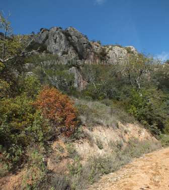 A view of th elimestone escarpment