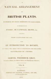 The Natural Arrangement of British Plants, published in 1821