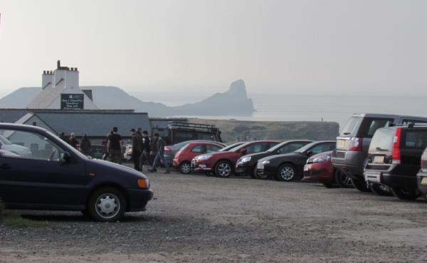 The car park at Rhossili